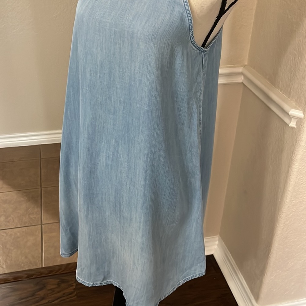 Anthropologie, Cloth and Stone chambray halter denim jean dress Size XS - Picture 8 of 17